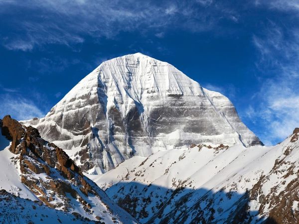 Mount Kailash seen from mount kailash and mansarovar lake tour