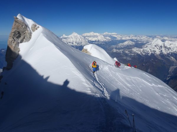 near by Manaslu summit